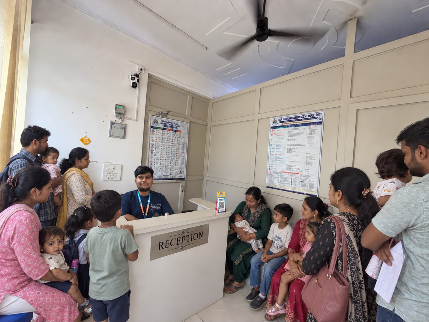 Parents and Children at the Clinic
